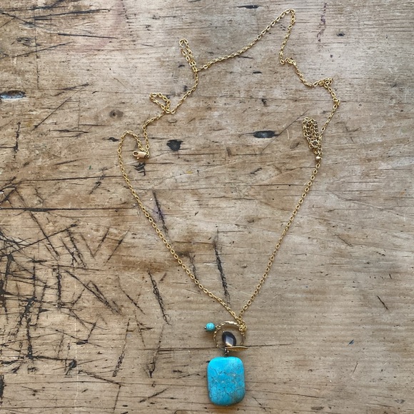 Boho Turquoise necklace - Picture 2 of 5